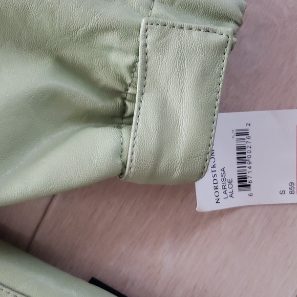 COPY - VEGAN LEATHER NOIZE JACKET GREEN - Picture 6 of 8